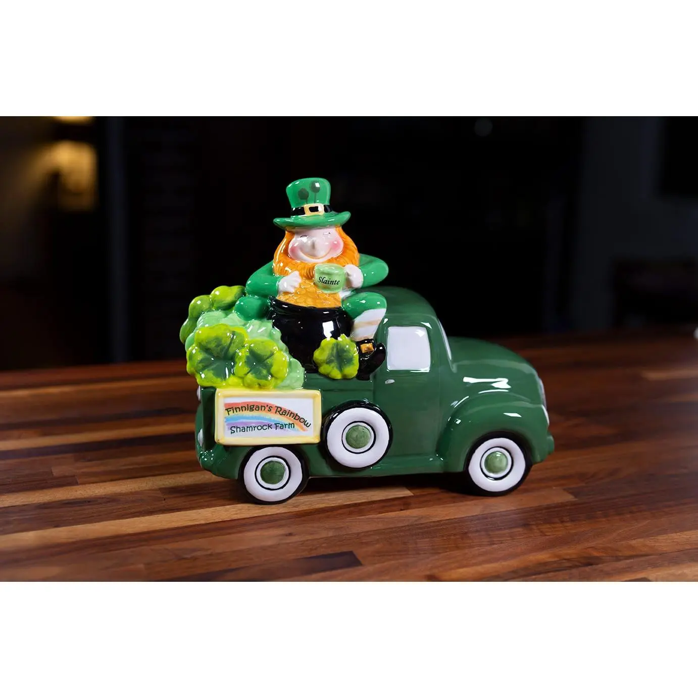Finnigan's Rainbow Shamrock Farm Figurine - Irish
