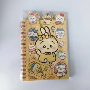 Cute Chiikawa Sticker Notebook 3-in-1 Cartoon High-Quality Stickers Journal Planner with Fun Stickers for Fun DIY Stationery