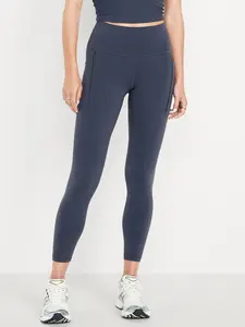 Old Navy Women's High-Waisted StudioSmooth 7/8 Pocket Leggings