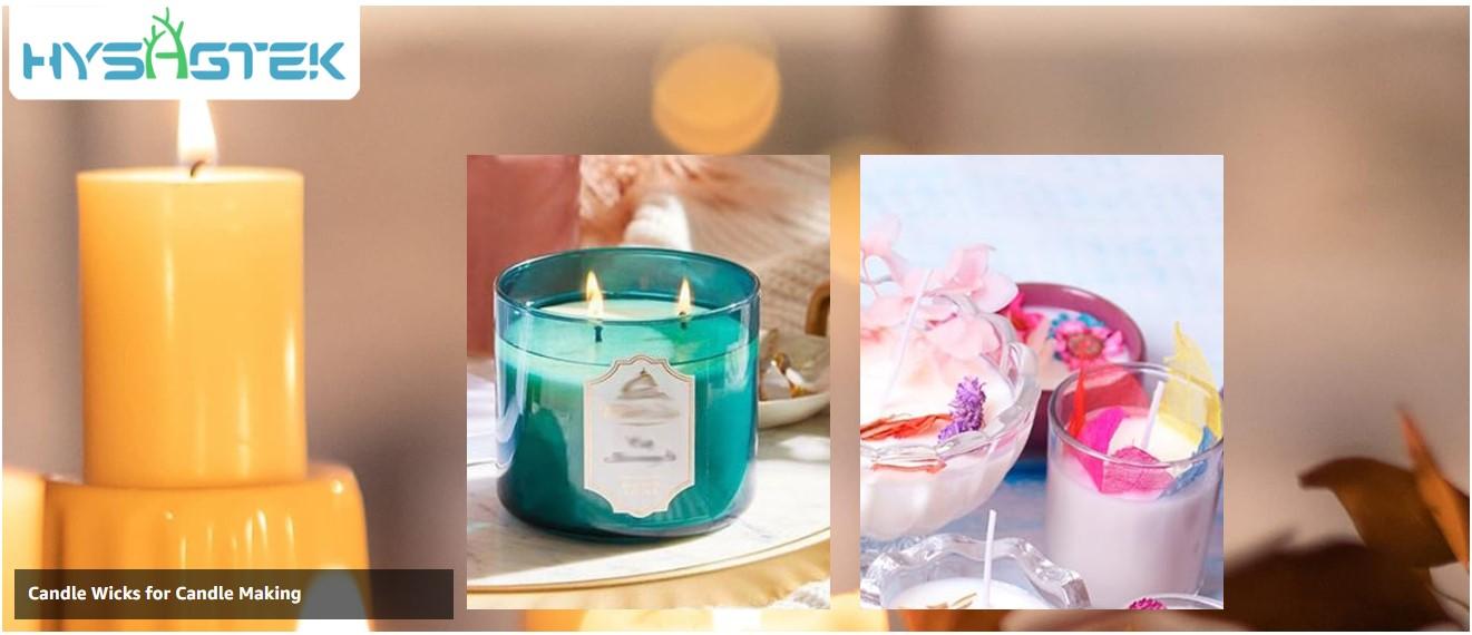 300 Pcs Candle Wicks for Candle Making Cotton Wicks Candle Making Supplies Kit Candle Making Wicks Low Smoke Natural Cotton Candle Wicks DIY