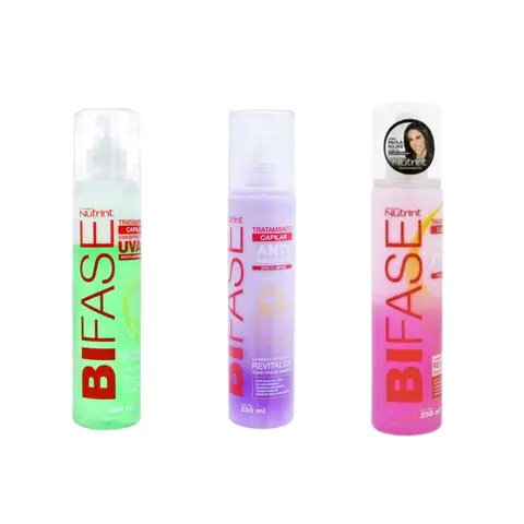 BIFASE Nitrint 250 ml Leave in Conditioner - Detangler, Heat Protectant, Anti-Frizz Haircare Comfort for Oily Normal Fine Dry Curly Hair Types -3 Different Colors Hydrating Conditioner Silky Conditioner