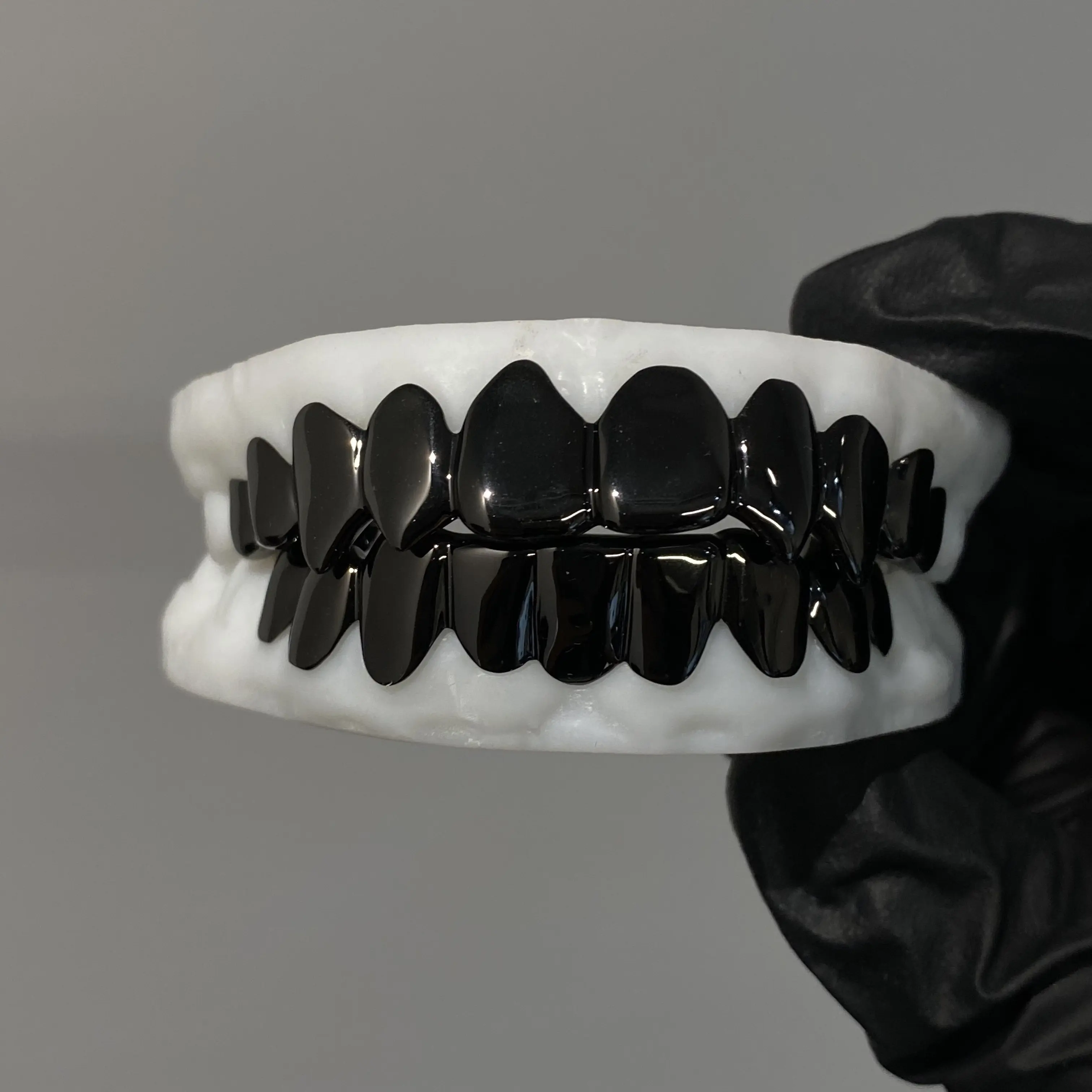 Real Solid 925 Sterling Silver No Stone Grillz Teeth Men Custom Hip Hop Teeth Grillz