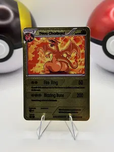 Thicc Charizard - Custom-Art Gold Metal Pokemon Card