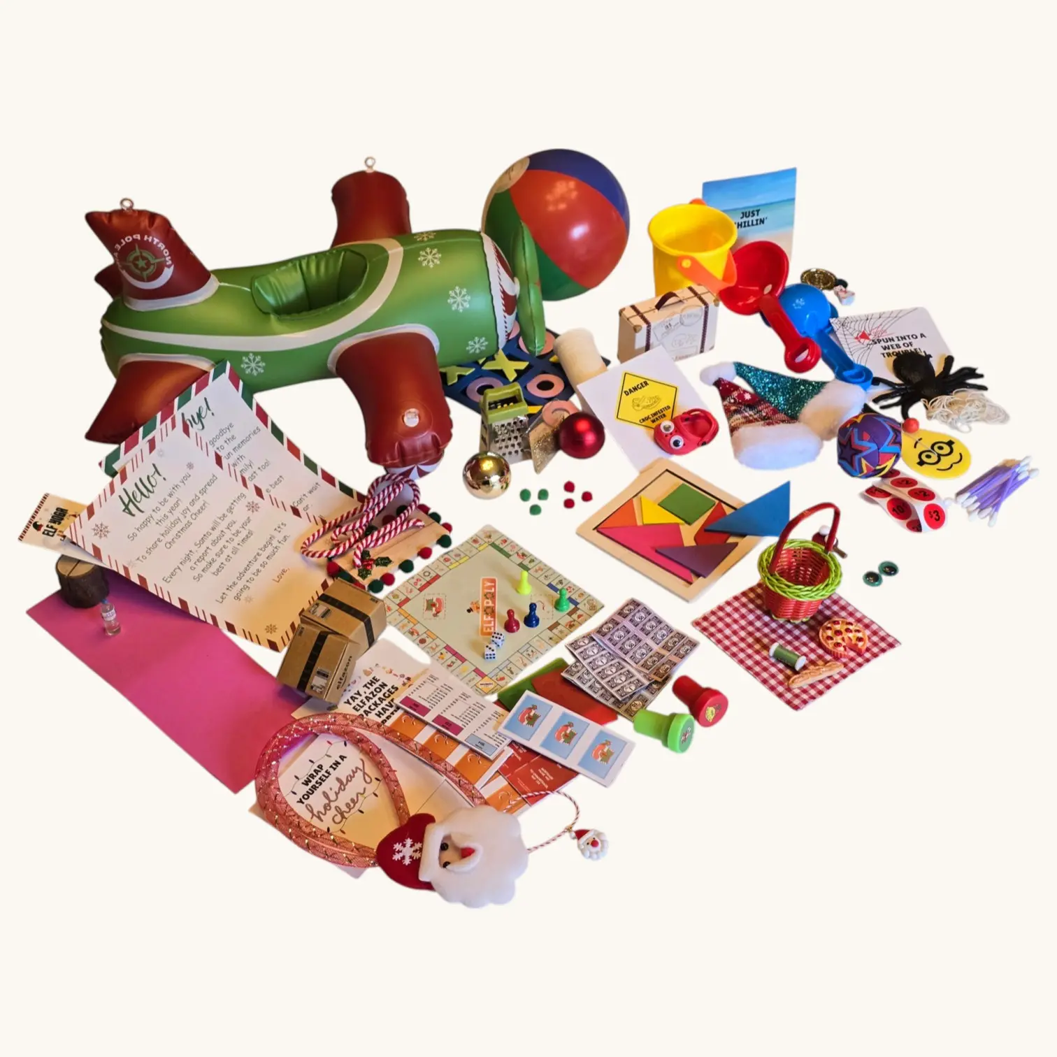 A11P 24 Days Elf Kit Christmas Activities Ultimate Bundle with Magic Elf Move Glove & More for Family Fun and Holiday Traditions