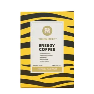 TIGERMEET Triple-Action Functional Coffee for Men (6 Sachets) | Supports Natural Vitality & Stamina | Premium Herbal Blend with Ginseng, Goji Berry & Deer Antler | Daily Performance Ritual