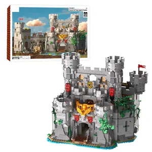 Sword of Holy Spirit Castle Building Blocks Set, Medieval Castle Model kit Collection, creative Street Scene Home Decoration block toy model , ideal choice for Christmas/ Birthday/ Halloween/ New Year gifts, 2484PCS