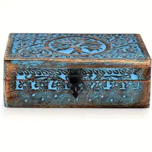 Tree of Life Jewelry Box, Tarot Box, Celestial Home Decoration, Accessory Storage, Christmas Gift, Decorative Storage Box, Jewelry Organizer, Earring Box