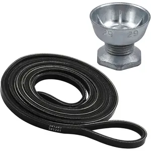8066184 Dryer  Pulley & 341241 Dryer Drum Belt by  Compatible with Whirlpool Maytag Kenmore Dryer -Replaces AP6011686