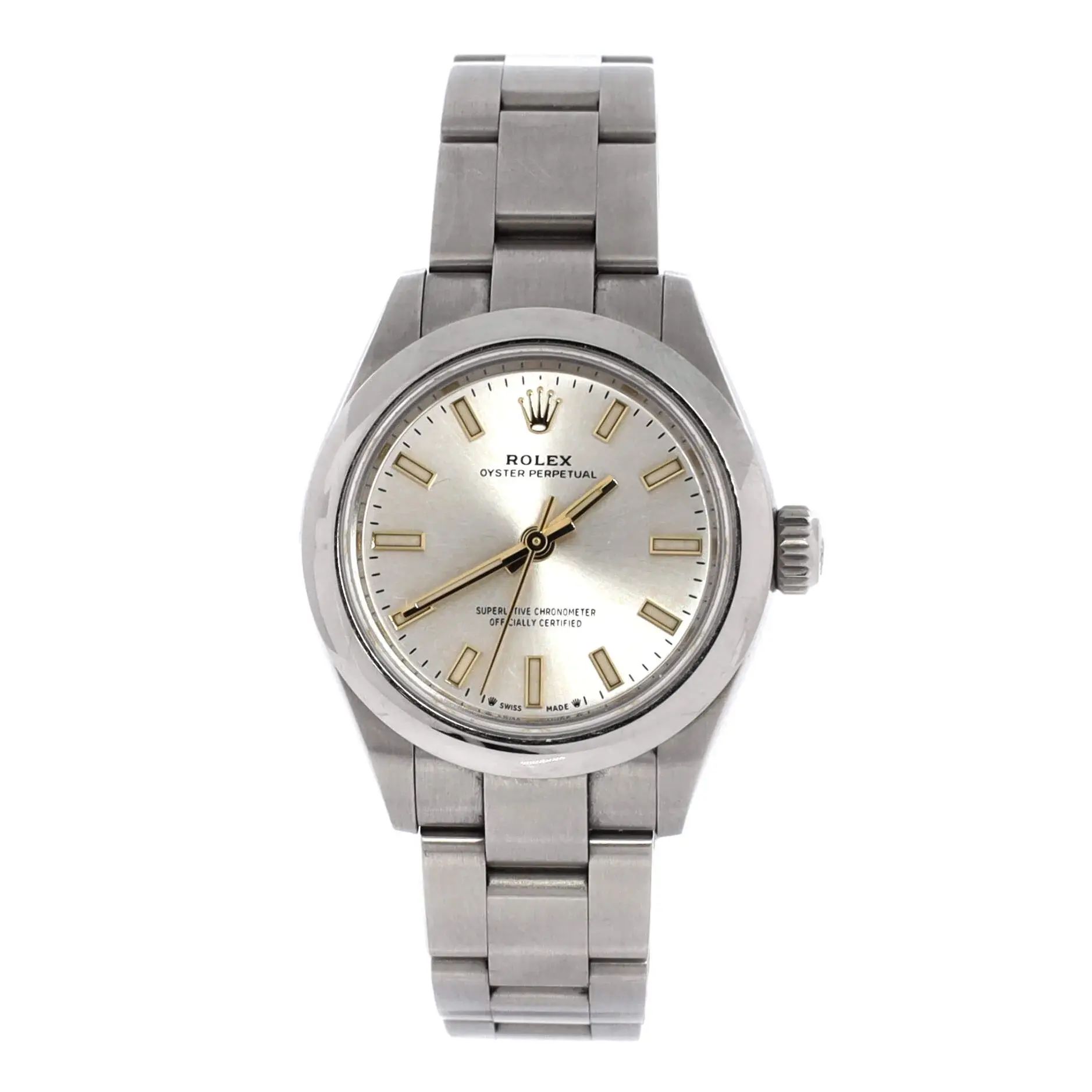 Pre-owned Rolex Oyster Perpetual Automatic Watch Stainless Steel 28 by Rebag