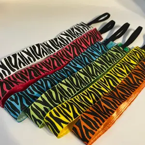 Y2K zebra print velvet headband | 2000s hair accessories | stretchy