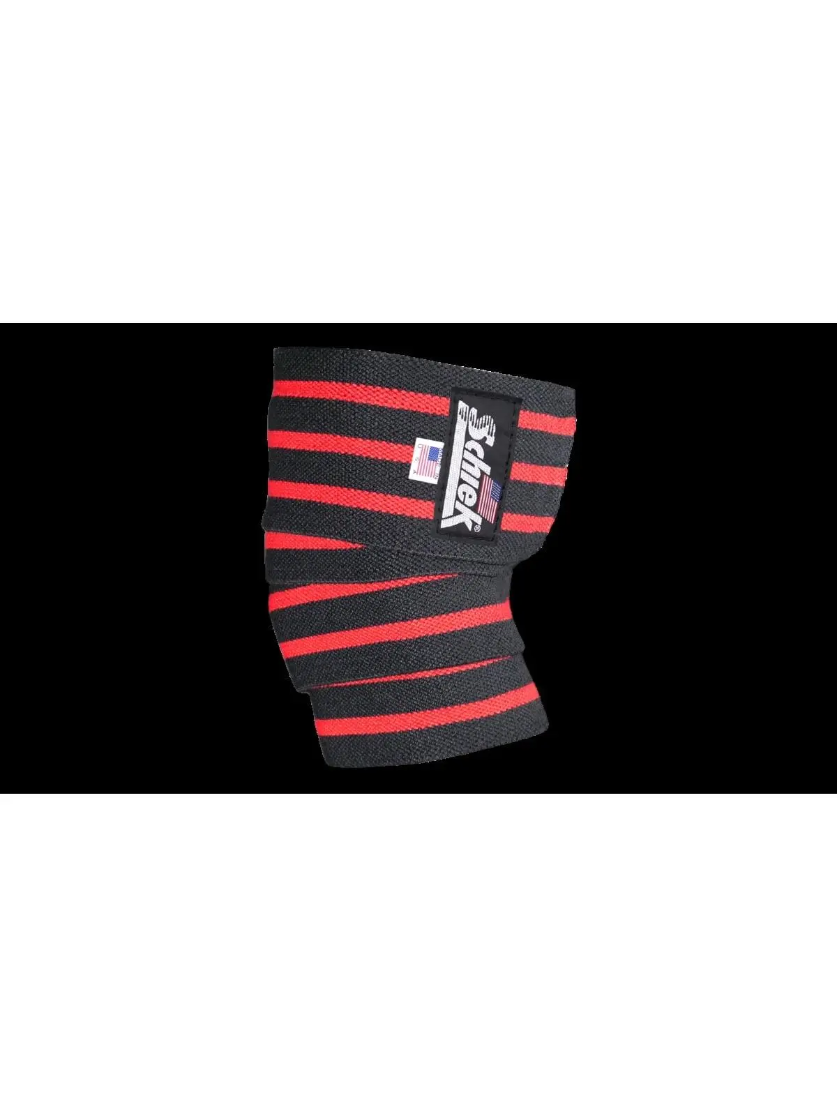 212 MAIN Schiek S-1152B Cotton Elastic Elbow Wraps - Black, Forearm Cuff, Hook Closure, 52 in (132cm Length), 8 cm Width