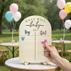 Gender Reveal Party Sign, Blue or Pink Voting Game Board, Boy or Girl Gender Reveal Poster, Outdoor Indoor Celebration Kit, Party Supplies
