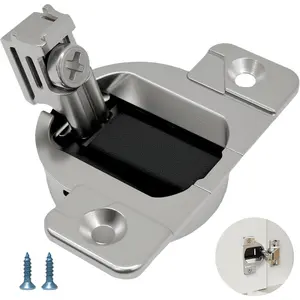 4-Pack 110 Degree Screw-in Compact 33 Hinge, 30.310-11.02 Blum Cabinet Hinges (Mounting Not Included), Include Screws, for Open-Side/Standard Cabinets