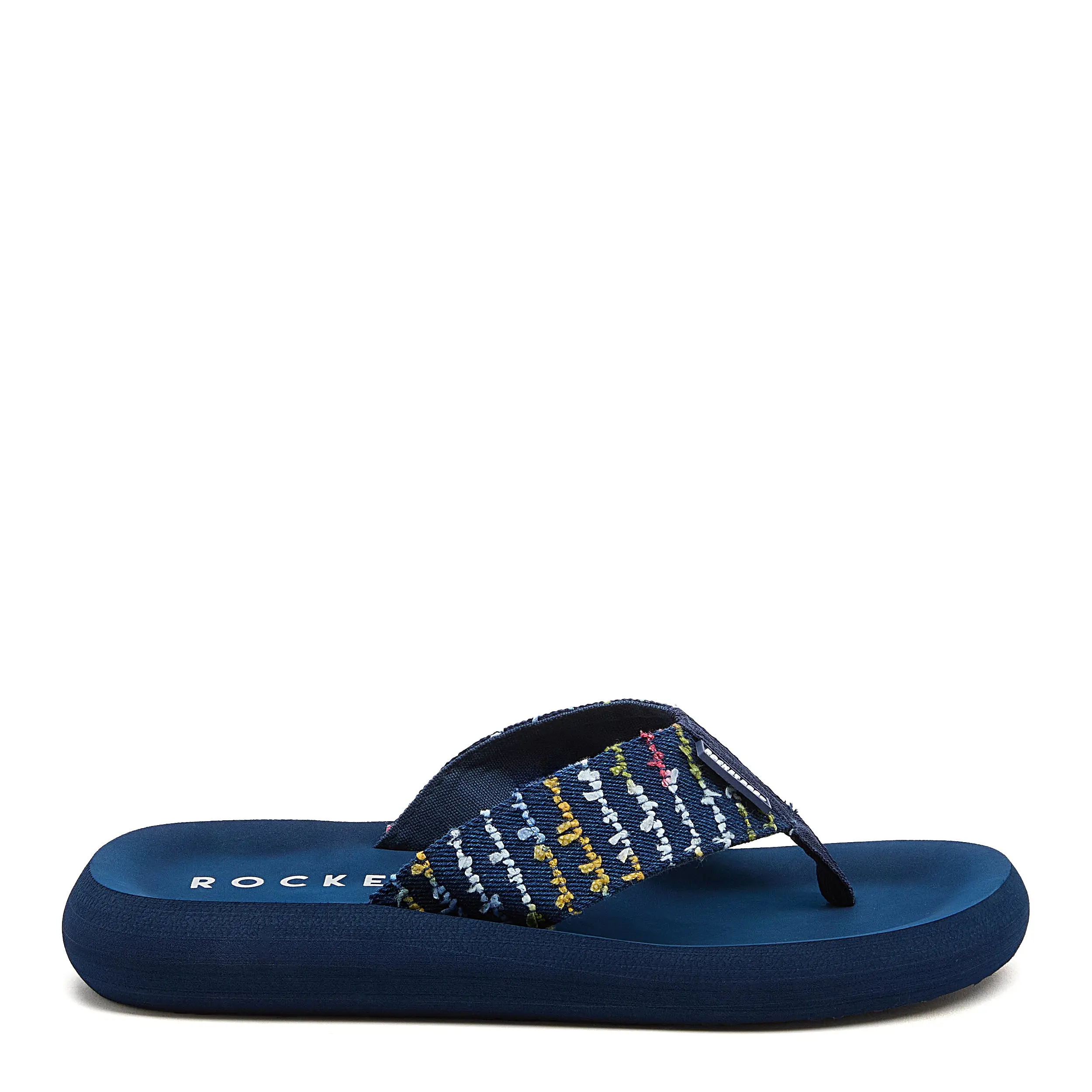 Spotlight Navy Multi Flip Flops, Footwear, Platform, All Season, Slip On, Open Toe, Casual, Flip Flops Women, Women's Flip Flops