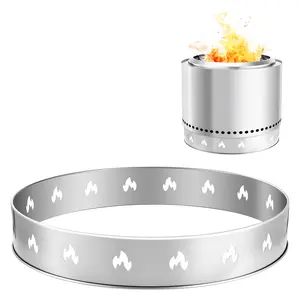 VEVOR Fire Pit Stand for Solo Stove Bonfire, 27 Inch Smokeless Fire Pit Ring,Stainless Steel Fireplace Stove Ranger Support Frame Accessory, Portable Outdoor Camping Holder Tools for Fireplace