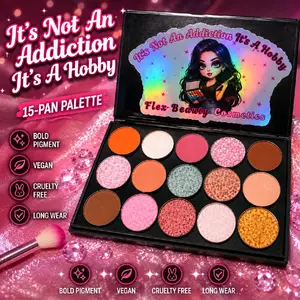 It's Not An Addiction, It's a Hobby, 15 Pan PRE-DESIGNED Eyeshadow Palette