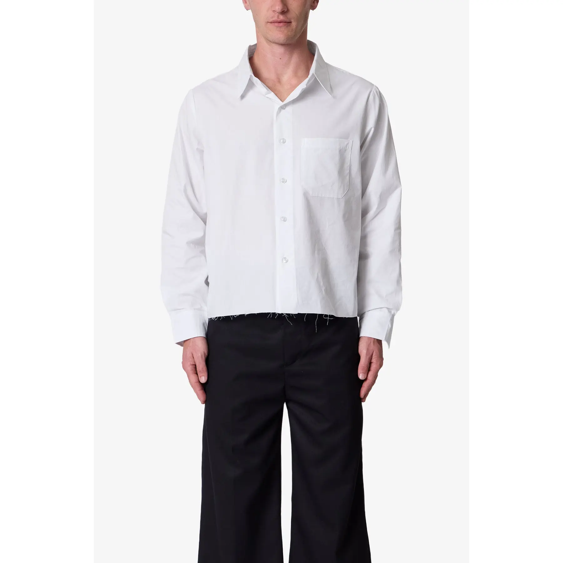 mnml L/S Poplin Shirt - White