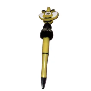 Customizable Bumblebee Silicone Bead Pens - 2 Styles
