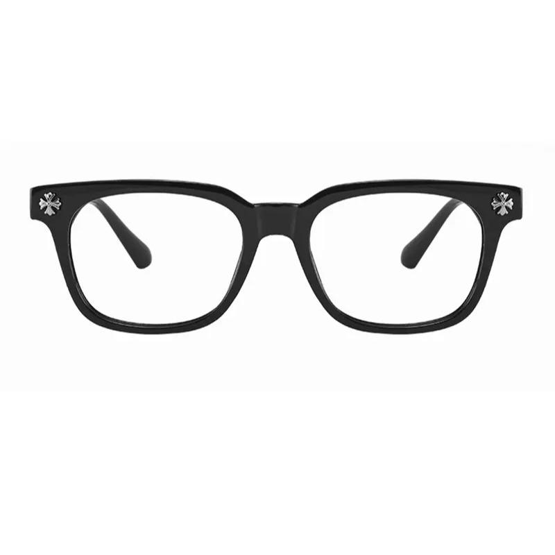 Fashionable Metal Square Anti-Blue Light Glasses – Casual, All-Season, Flat Lens Fashionable Metal Square Anti-Blue Light Glasses – Casual, All-Season, Flat Lens