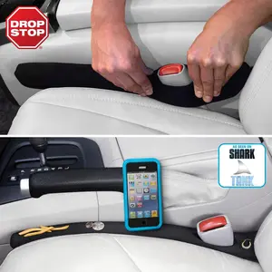 As Seen on Shark Tank's Drop Stop Car Seat Gap Filler - the Original Patented Set of 2 - BONUS Gifts Included
