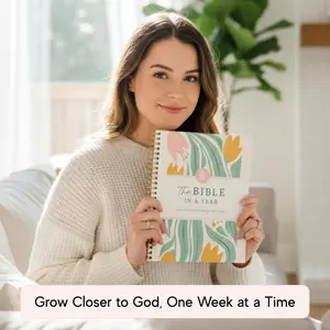 The Bible in a Year | 52 Week Guided Bible Study & Daily Reading Plan | Spiritual Companion & Journal for Adults & Teens