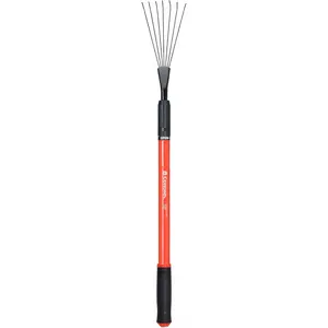 GT 3050 Extendable Handle Rake, Extends reach to 34 inches, Red, 18"-36"