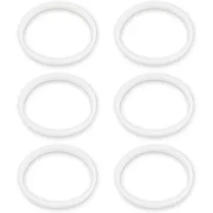 6 Pack Rubber Gaskets Replacement Seal White O-Ring for Ninja Juicer Blender Cups Replacement Parts Seals BL770 Small