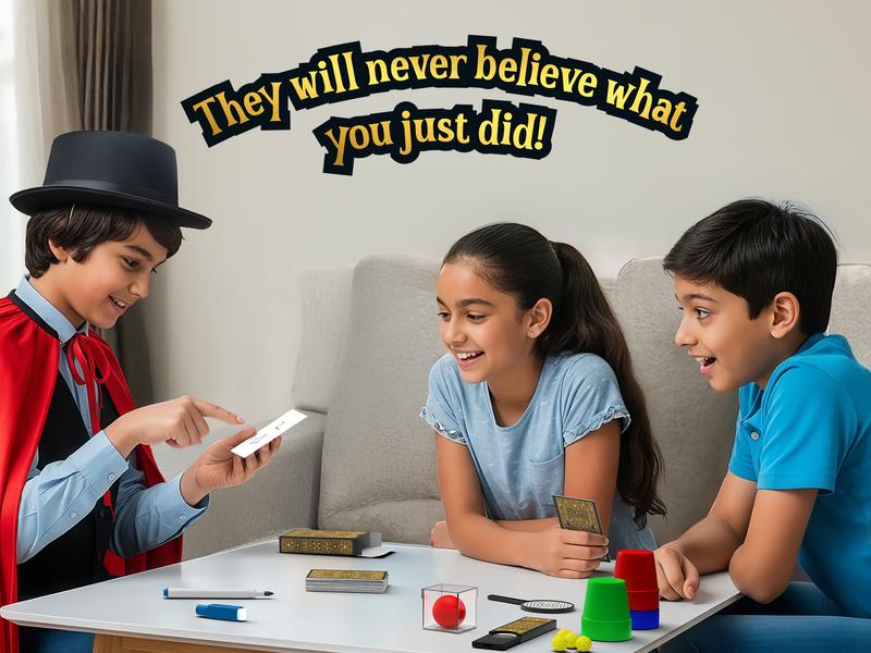 Skillmatics Magic Kit for Kids – Perform 50 Classic Magic Tricks & Illusions with Real Magician Props, Step-by-Step Guide & Secret Techniques, Fun Gift for Boys & Girls Ages 8 to 99