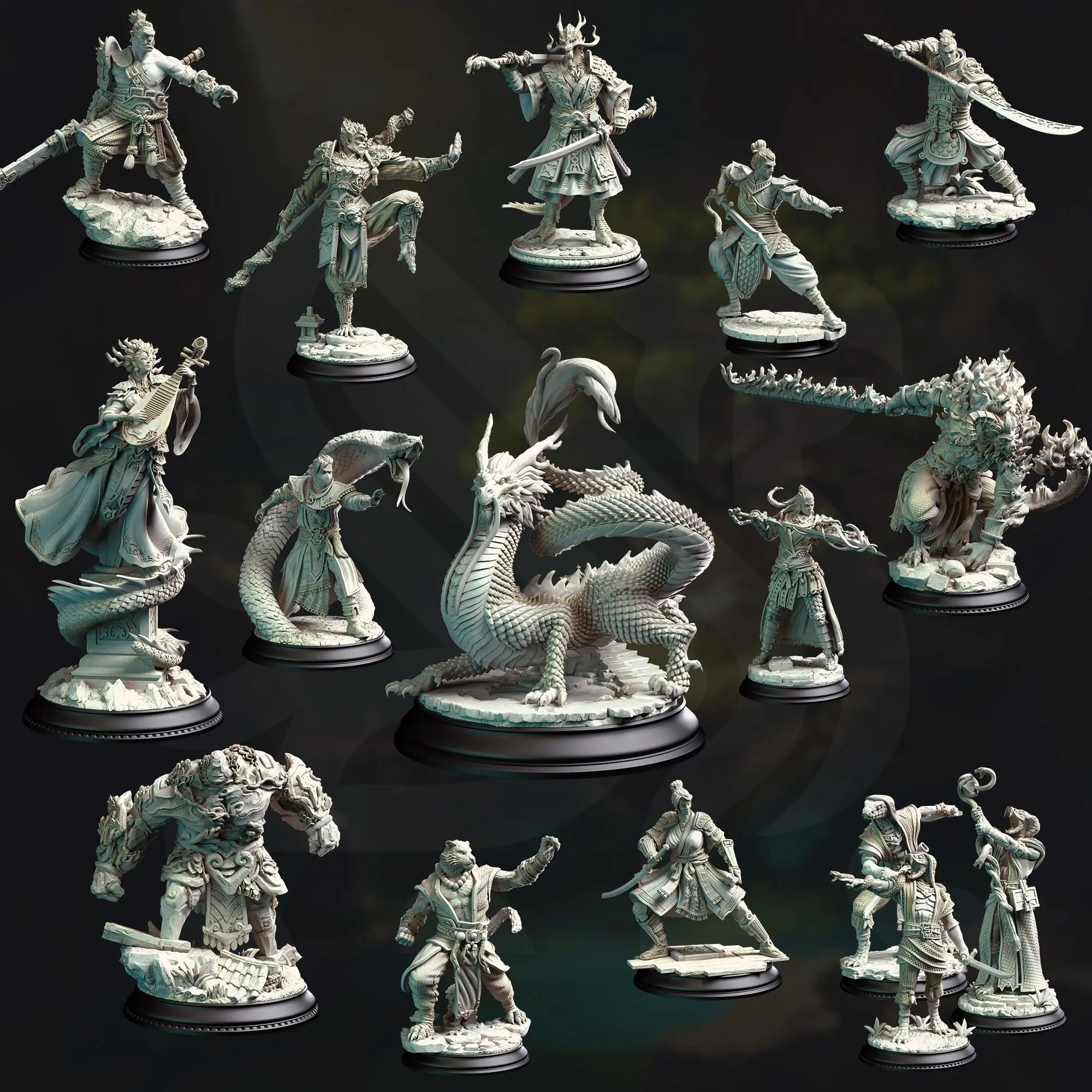 An Eastern Journey December 2024 Release | Paintable 3D Resin Printed Miniature by DM Stash