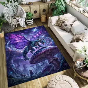 Star Dream Butterfly Dragon Stylish and creative printed rugs, hallway/balcony rugs, bathroom/entrance doormats, home décor, living room/bedside rugs, Halloween/Christmas/birthday gifts.