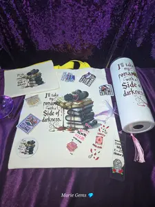 Dark Romance Ultimate Bookish Box | 30oz Tumbler, Tote, Makeup Bag & Mystery Accessories | Spicy Book Reader Gift