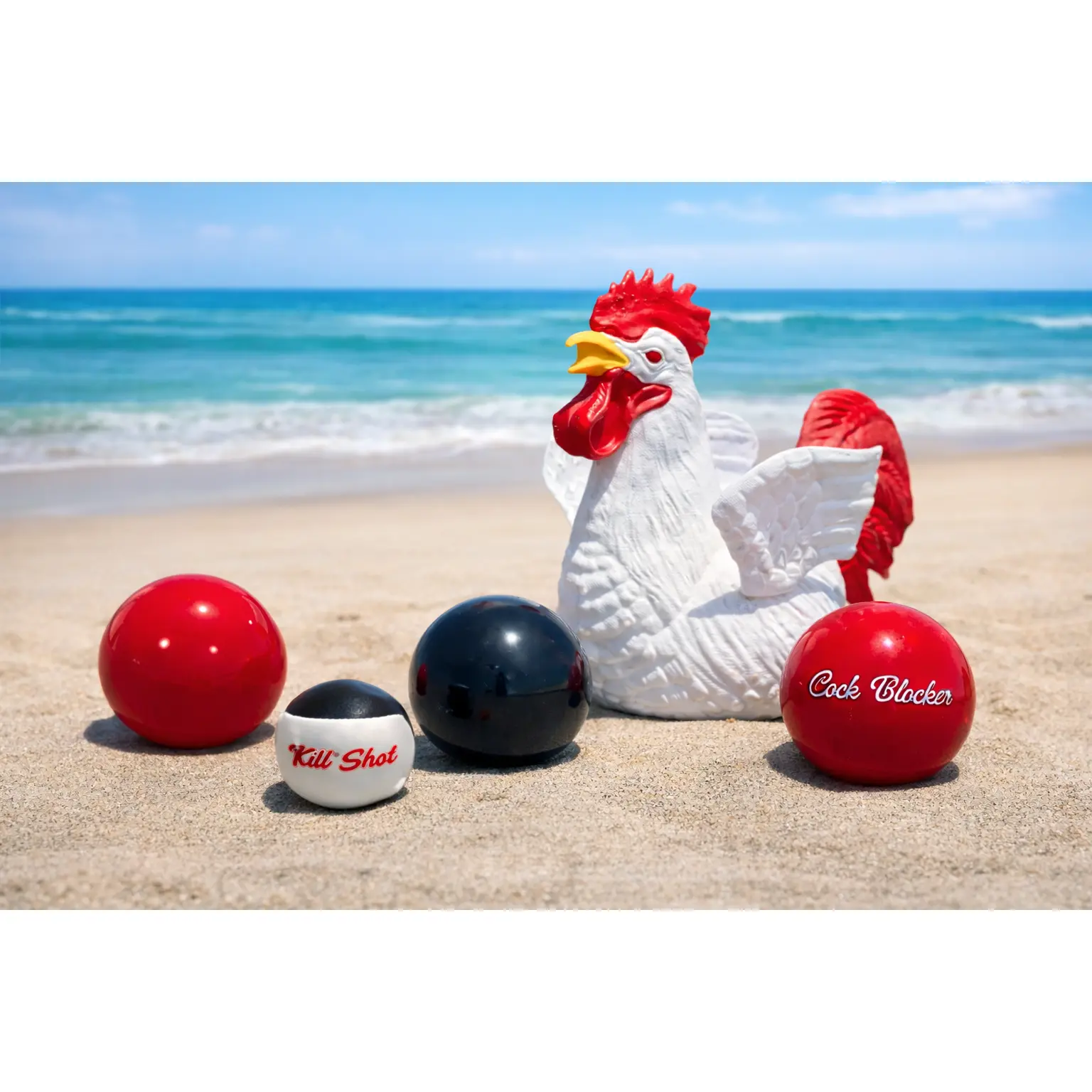 Cock N' Balls Game beach bocce game