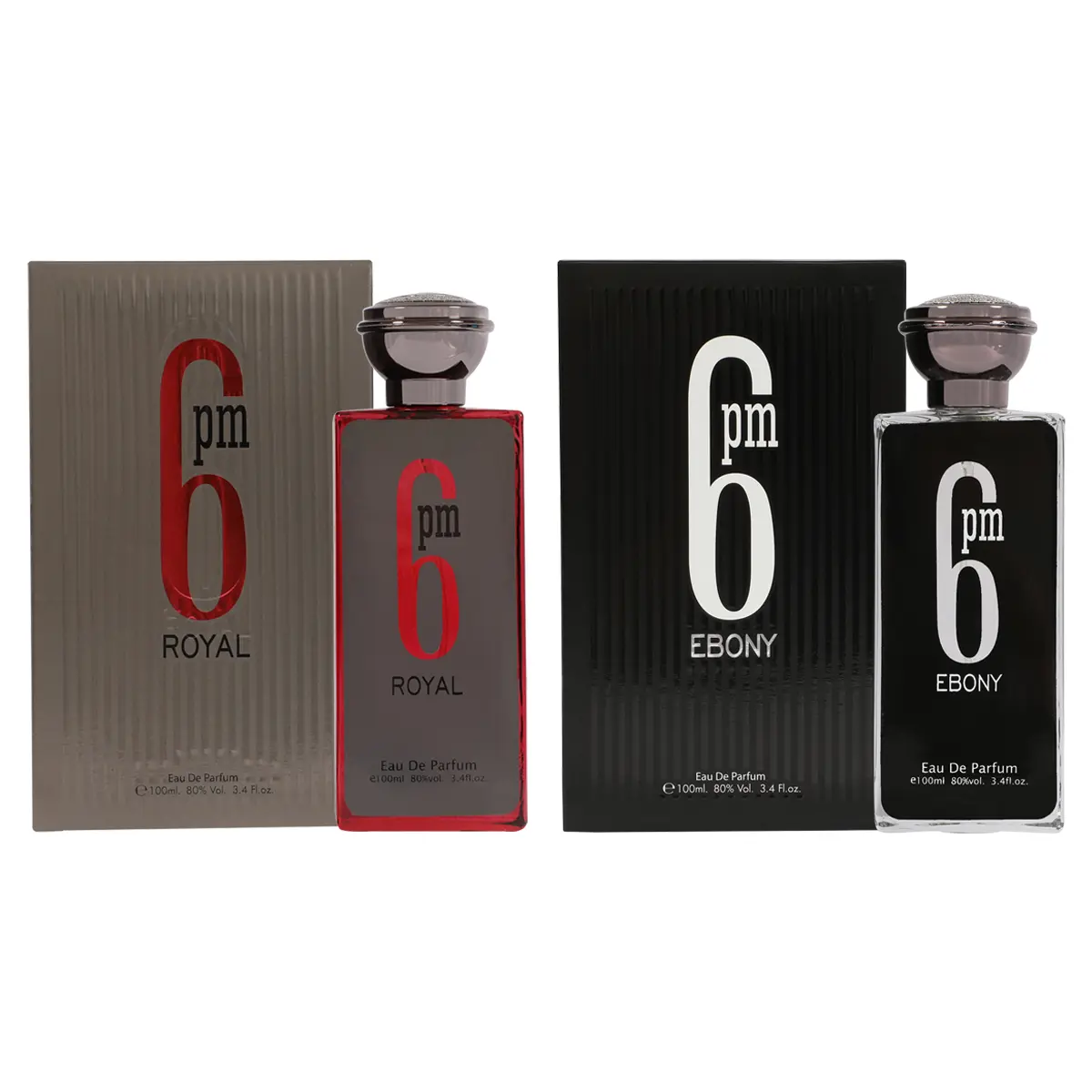 Bundle of Perfume Ebony and Royal Eau De Parfum for Men and Women 100Ml/3.4fl.oz.