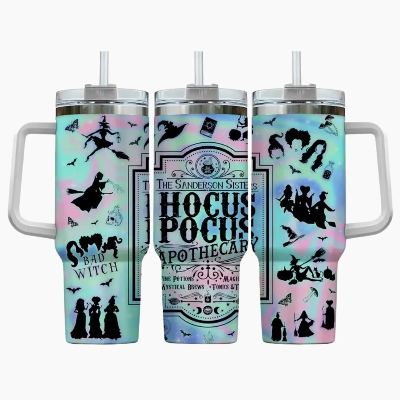 Hocus Pocus 20oz/30oz/40oz Stainless Steel Tumbler – Double Wall Insulated Reusable Travel Mug for Home, Office & Travel, Fan Gift