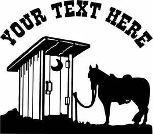 Cowboy Custom Business Name Horse Rodeo Western Truck Window Vinyl Decal Sticker
