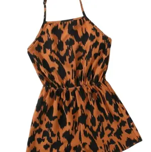 Girl's Leopard Print Romper