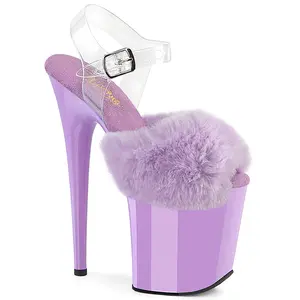 Pleaser Women's Flamingo-808FUR Ankle Strap Sandals
