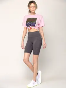 WB3023 Women's Compression Biker Shorts Leggings with Soft Brushed & Breathable Stretch Fabric