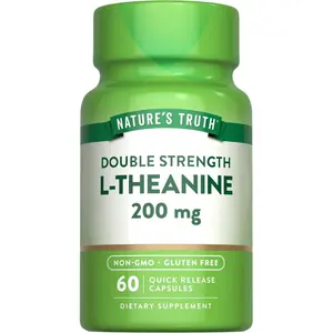 L-Theanine 200mg - 60 Quick Release Capsules - Double Strength