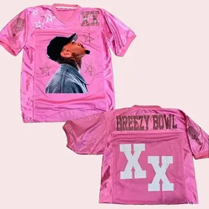 Pink CB 2026 Tour Jersey, Breezy Bowl XX, Stylish Concert Tee, Breezy 20 Year Your Merch, R&B Tour 2026 T-shirt, Gift For Fan, Verson 4