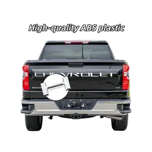 3-D premium tailgate lettering insert for Chevrolet Silverado 1500/2500(2019 2020 2021 2022 2023 2024 2025).Durable ABS material with anti-fade coating and strong adhesive backing. Car washable and weatherproof. Chrome silver finish.