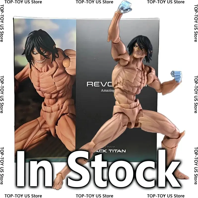 Amazing Yamaguchi Revoltech Attack on Titan Eren Jaeger Action Figure Movable PVC Collection Model Toys Figures Doll