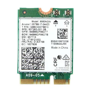 9560NGW WiFi Card 1730Mbps Wireless AC 9560 Dual Band 2.4G+5G Bluetooth 5.0 802.11Ac M.2 CNVI 9560NGW Wireless Adapter