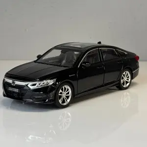 1:24 Luxury Sedan Sound and Light Alloy Metal Die-cast Car Model Collectible Hobby Decoration Fashion Holiday Gift Box for Boys