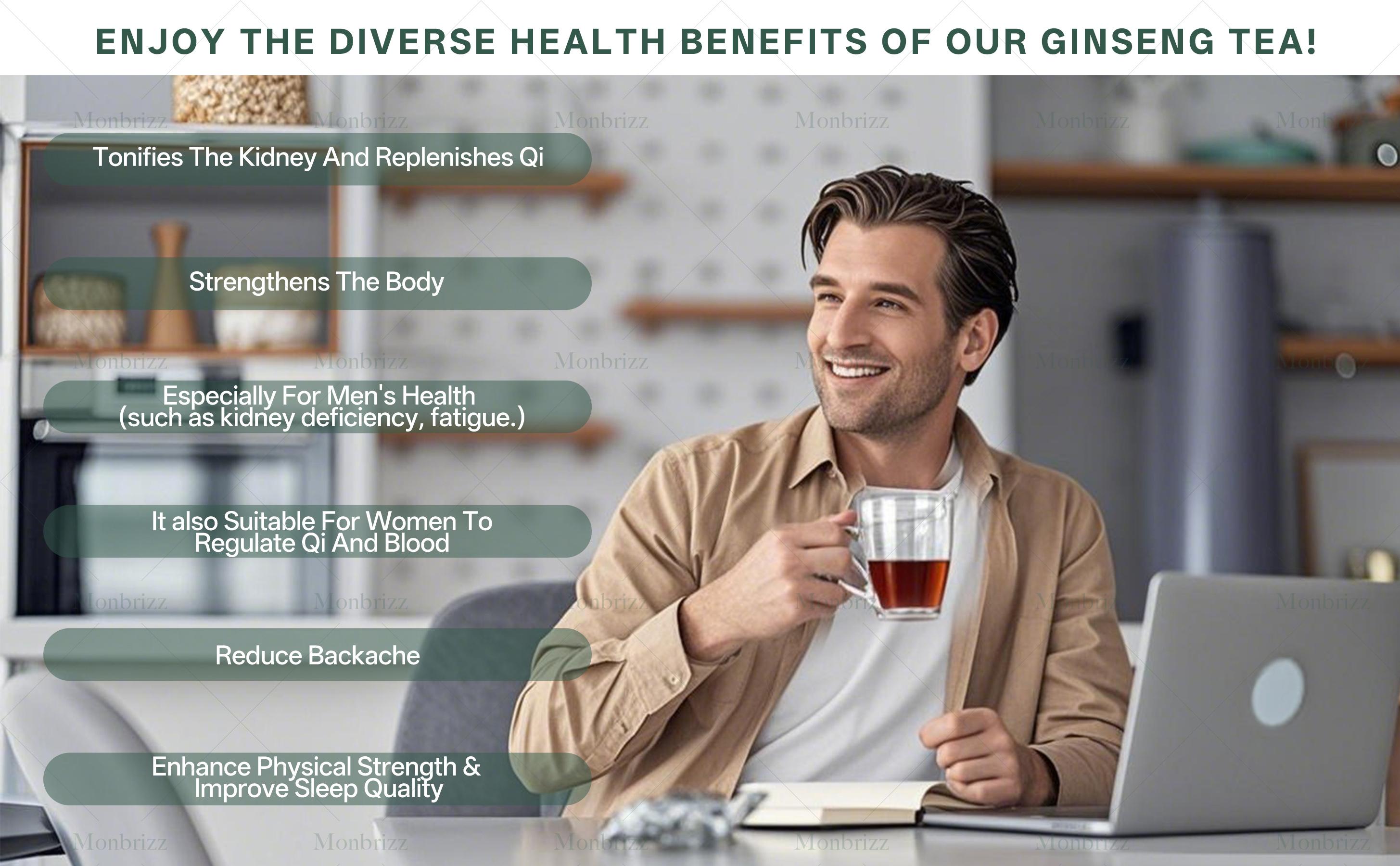 Ginseng Five Treasure  Wolfberry Tea Men's Health Mulberry Herbal Tea 20/40/60bags - Beverage