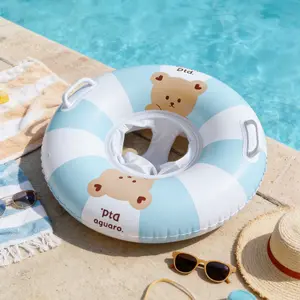 Thickened Swimming Ring for Children, Baby Safety Float Seat with Sunshade, Inflatable Pool Toy for Summer Water Fun, Swimming Accessories