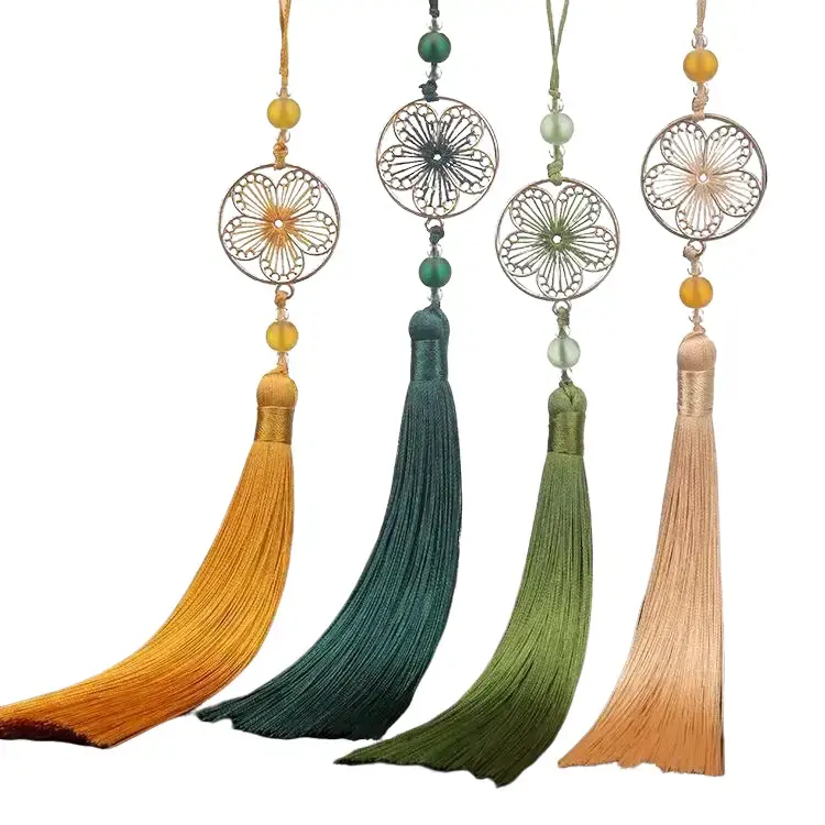 Handmade DIY Pendants & Fan-Shaped Ornaments, High-End Hanfu Costume Jewelry Charms, Ancient Charm-Infused Lucky Fashion Accessories for Daily Wear