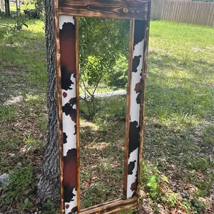Cow print mirror / western mirror / western home decor Cow print mirror / western mirror / western home decor