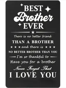 The Best of Friends. Engraved metal wallet cards, thank-you cards, and postcards. These compact cards are perfect for expressing love and offering encouragement, making them ideal gifts for birthdays, Christmas, and New Year’s.