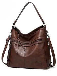 Fashionable Shoulder Bag Retro Large Capacity Crossbody Bag, Stylish Handbag for Daily Use, Perfect for Shopping and Travel, Everyday Shoulder Bag